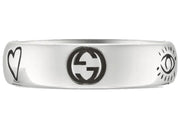 Gucci Blind For Love Ring Silver