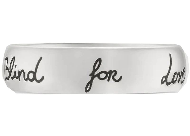 Gucci Blind For Love Ring Silver