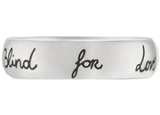 Gucci Blind For Love Ring Silver