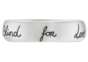 Gucci Blind For Love Ring Silver