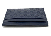 Gucci Card Case Microguccissima (5 Card Slot) Navy Blue