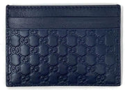 Gucci Card Case Microguccissima (5 Card Slot) Navy Blue