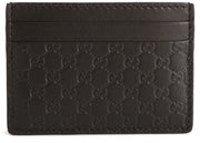 Gucci Card Case Microguccissima Black