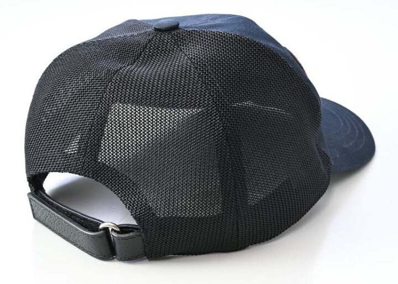 Gucci Embroidered Logo Baseball Cap Black/Red
