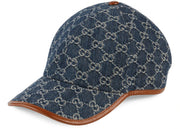 Gucci GG Baseball Cap Blue/Ivory/Brown