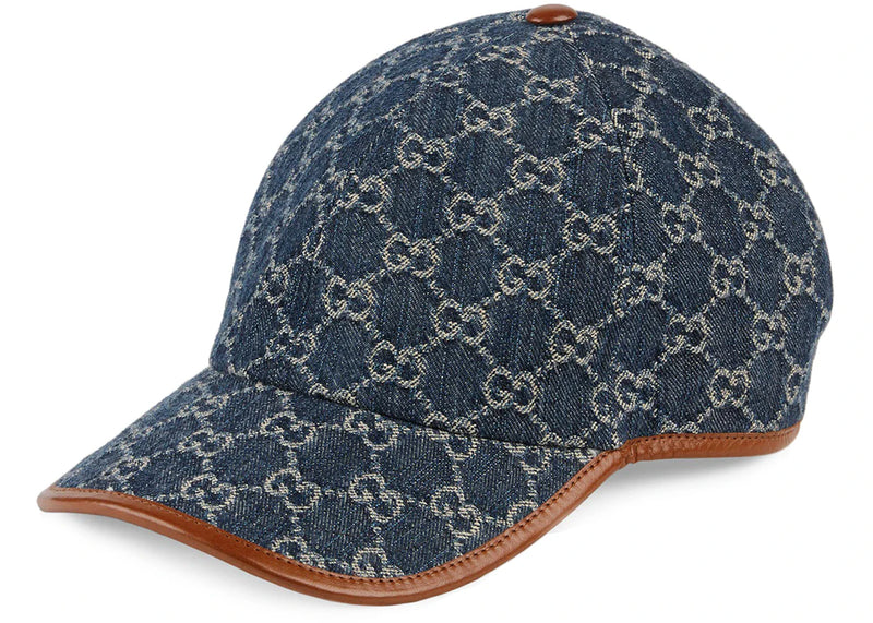 Gucci GG Baseball Cap Blue/Ivory/Brown