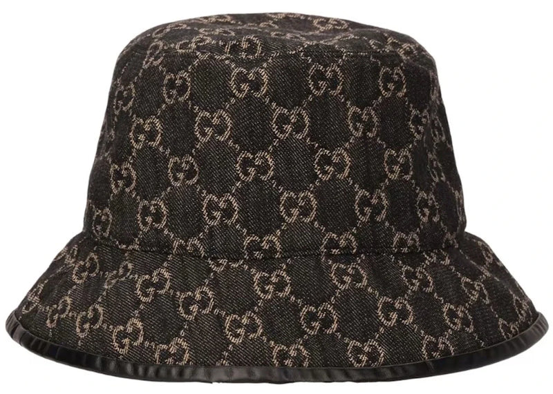 Gucci GG Denim Bucket Hat Black