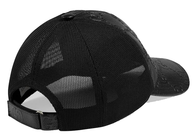 Gucci GG Embossed Baseball Hat Black