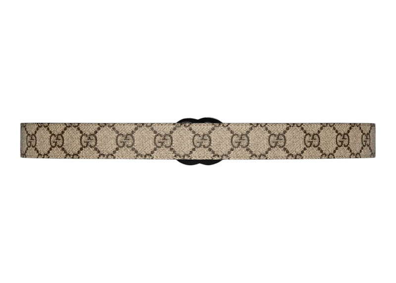 Gucci GG Marmont Thin Belt GG Supreme Beige/Ebony