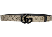 Gucci GG Marmont Thin Belt GG Supreme Beige/Ebony