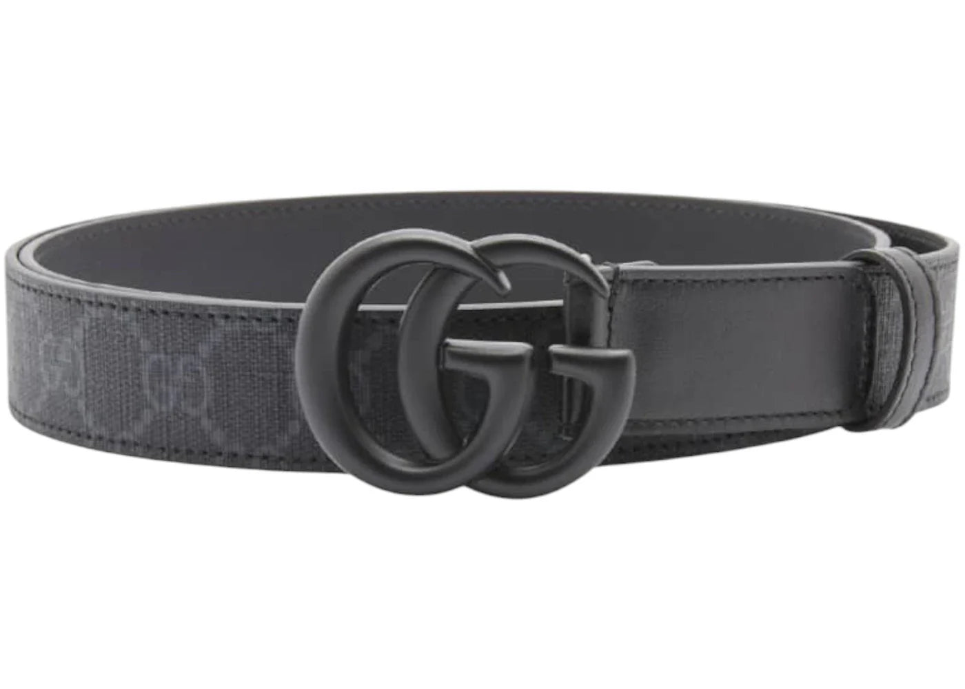 Gucci GG Supreme Black Buckle Belt Black
