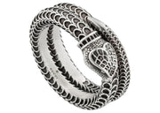 Gucci Garden Snake Ring Silver