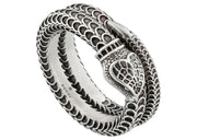 Gucci Garden Snake Ring Silver