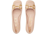 Gucci Horsebit Ballet Flat Light Pink Leather