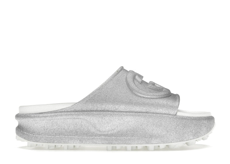 Gucci Interlocking G Slide Metalic Silver (Women's)