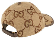 Gucci Jumbo GG Canvas Baseball Hat Camel/Ebony