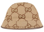 Gucci Jumbo GG Canvas Bucket Hat Camel/Ebony