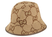 Gucci Jumbo GG Canvas Bucket Hat Camel/Ebony