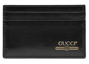 Gucci Leather Card Case with Gucci Logo (4 Card Slot) Black