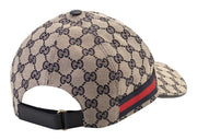 Gucci Original GG Canvas Baseball Hat with Web Beige/Blue