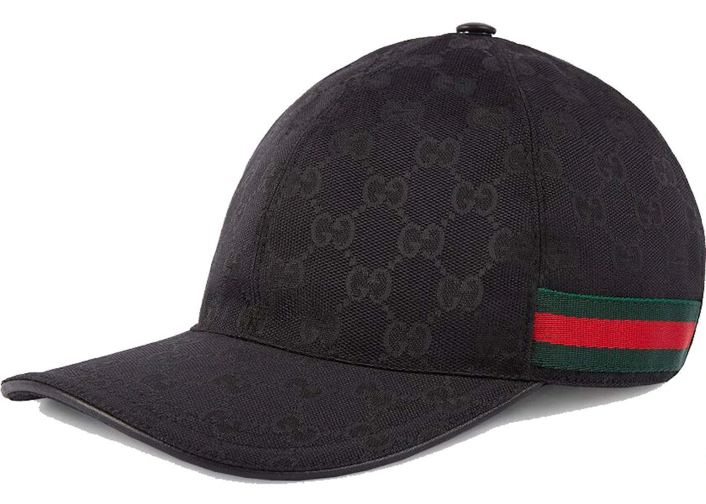 Gucci Original GG Canvas Baseball Hat with Web Black