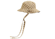 Gucci Reversible Hat in GG Canvas and Nylon Beige/Brown
