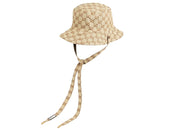 Gucci Reversible Hat in GG Canvas and Nylon Beige/Brown
