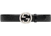 Gucci Signature Leather Belt Black