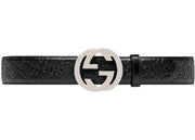 Gucci Signature Leather Belt Black