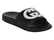 Gucci Slide Interlocking G Black White (Kids)