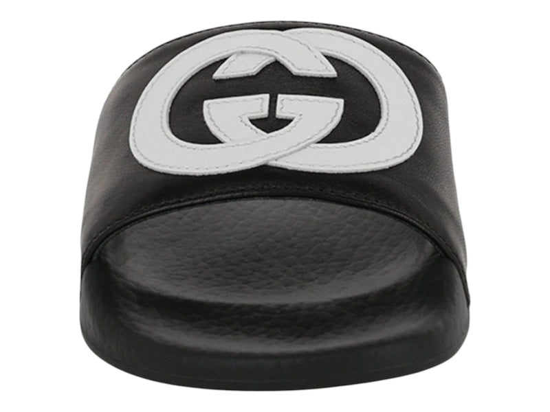 Gucci Slide Interlocking G Black White (Kids)