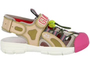 Gucci Tinsel Sport Sandals Crystal Beige Womens