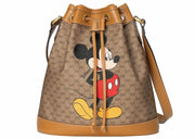 Gucci x Disney Bucket Bag Mini Gg Supreme Mickey Mouse Small Beige