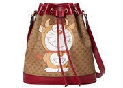 Gucci x Doraemon Bucket Bag Small Ebony/Beige
