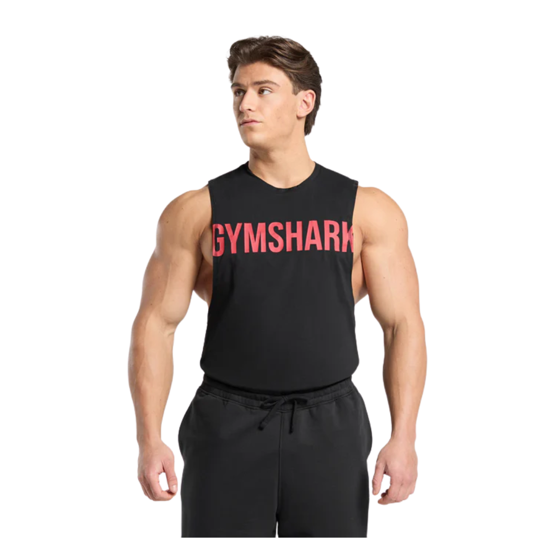 Gymshark Prime Drop Arm Tank Black
