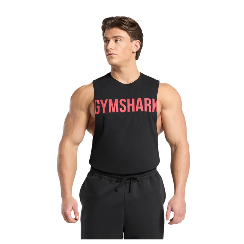 Gymshark Prime Drop Arm Tank Black