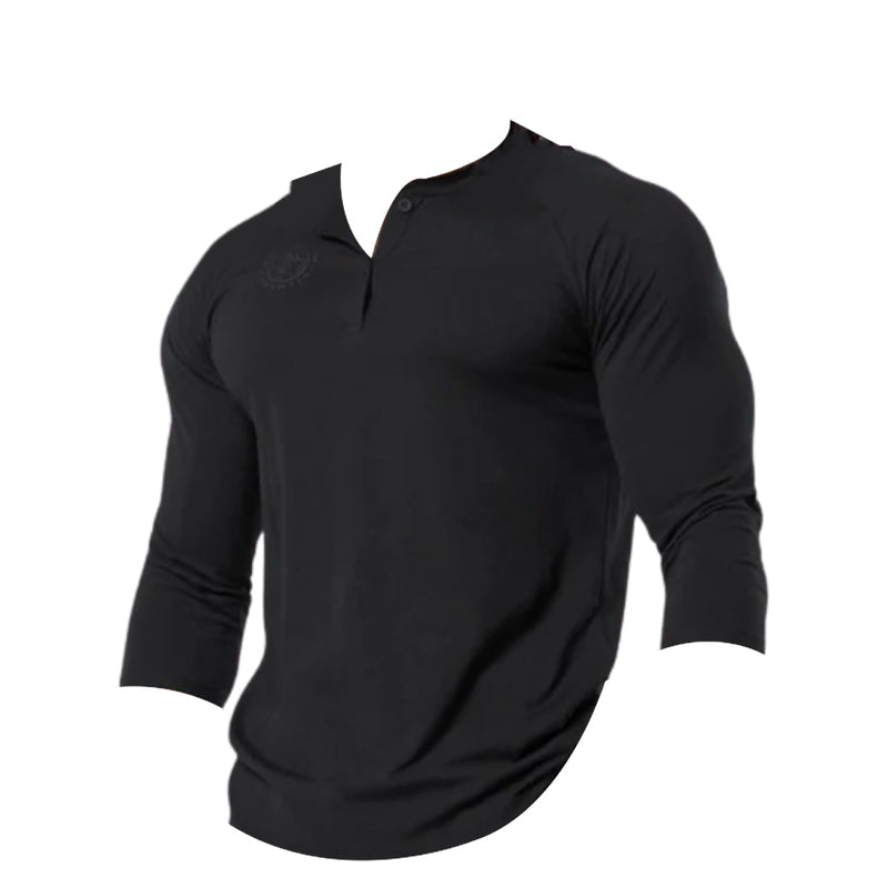 GYMSHARK MEN LEGACY HENLEY Slim Fit