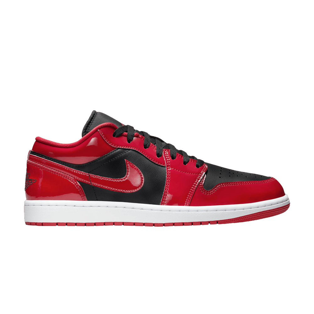 Air Jordan 1 Low Patent Varsity Red Black