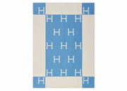 Hermes Avalon Baby Blanket Bleu Genievre/Blanc