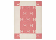 Hermes Avalon Baby Blanket Rose Airelle/Blanc
