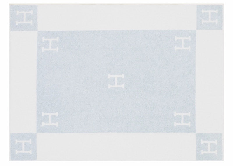 Hermes Avalon Bath Towel Bleu Glacier