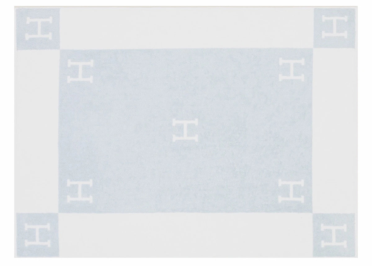 Hermes Avalon Bath Towel Bleu Glacier