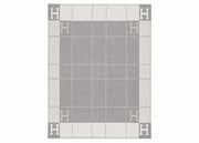 Hermes Avalon III Throw Blanket Ecru/Gris Clair
