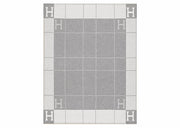 Hermes Avalon III Throw Blanket Ecru/Gris Clair