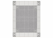 Hermes Avalon III Throw Blanket Ecru/Gris Clair