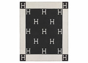 Hermes Avalon Throw Blanket Ecru/Gris Fonce