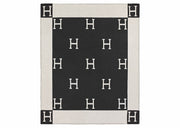 Hermes Avalon Throw Blanket Ecru/Gris Fonce