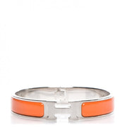Hermes Bracelet Narrow Clic Clac H Enamel GM Orange