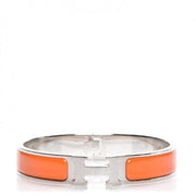 Hermes Bracelet Narrow Clic Clac H Enamel GM Orange