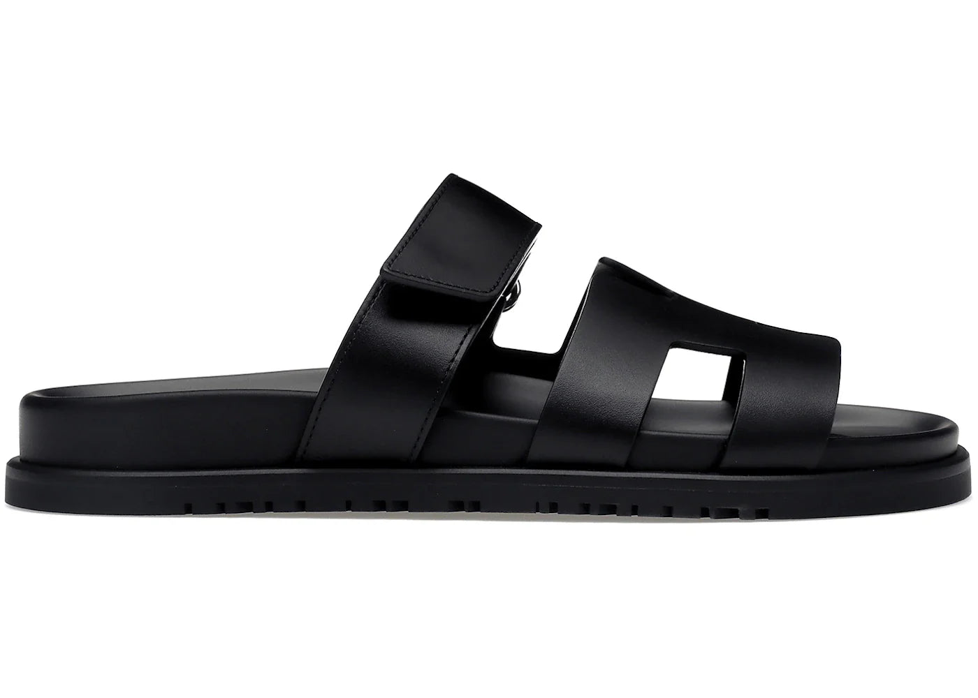 Hermes Chypre Sandal Noir Calfskin Leather (Women's)
